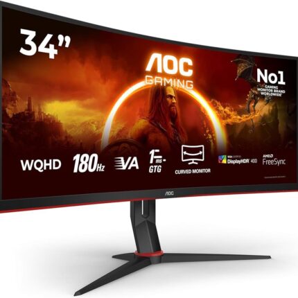 Ecran moniteur incurvé AOC Gaming CU34G2XP